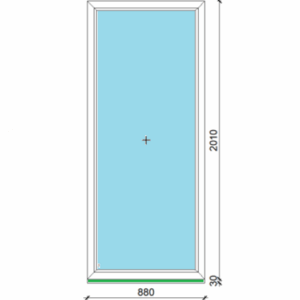 88 x 201 cm FIX műanyag ablak
