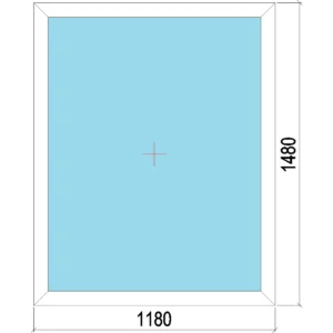 118 x 148 cm FIX műanyag ablak